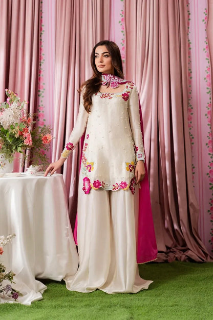 SHANZAY ANOOSHAY LUXURY SILK COLLECTION| UNSTITCHED 3 PCS BY SHAEBIZ