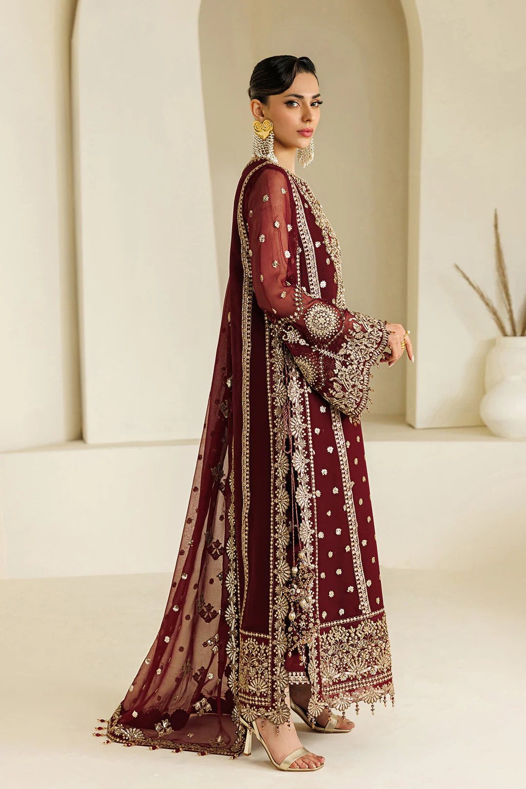 AYMAL ALIZEH LUXURY EMBROIDERED CHIFFON COLLECTION| UNSTITCHED PARTY WEAR BY SHAEBIZ