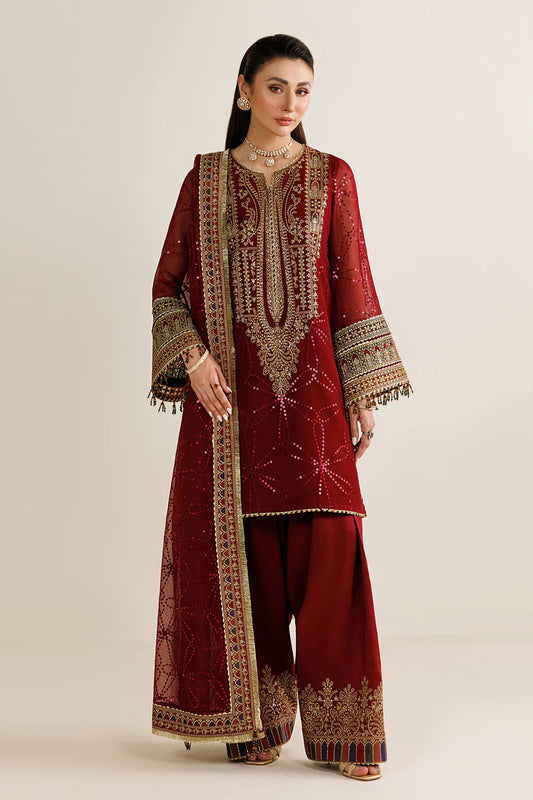 JAZMIN CHIFFON EMBROIDERED DRESS| UNSTITCHED 3 PCS BY SHAEBIZ
