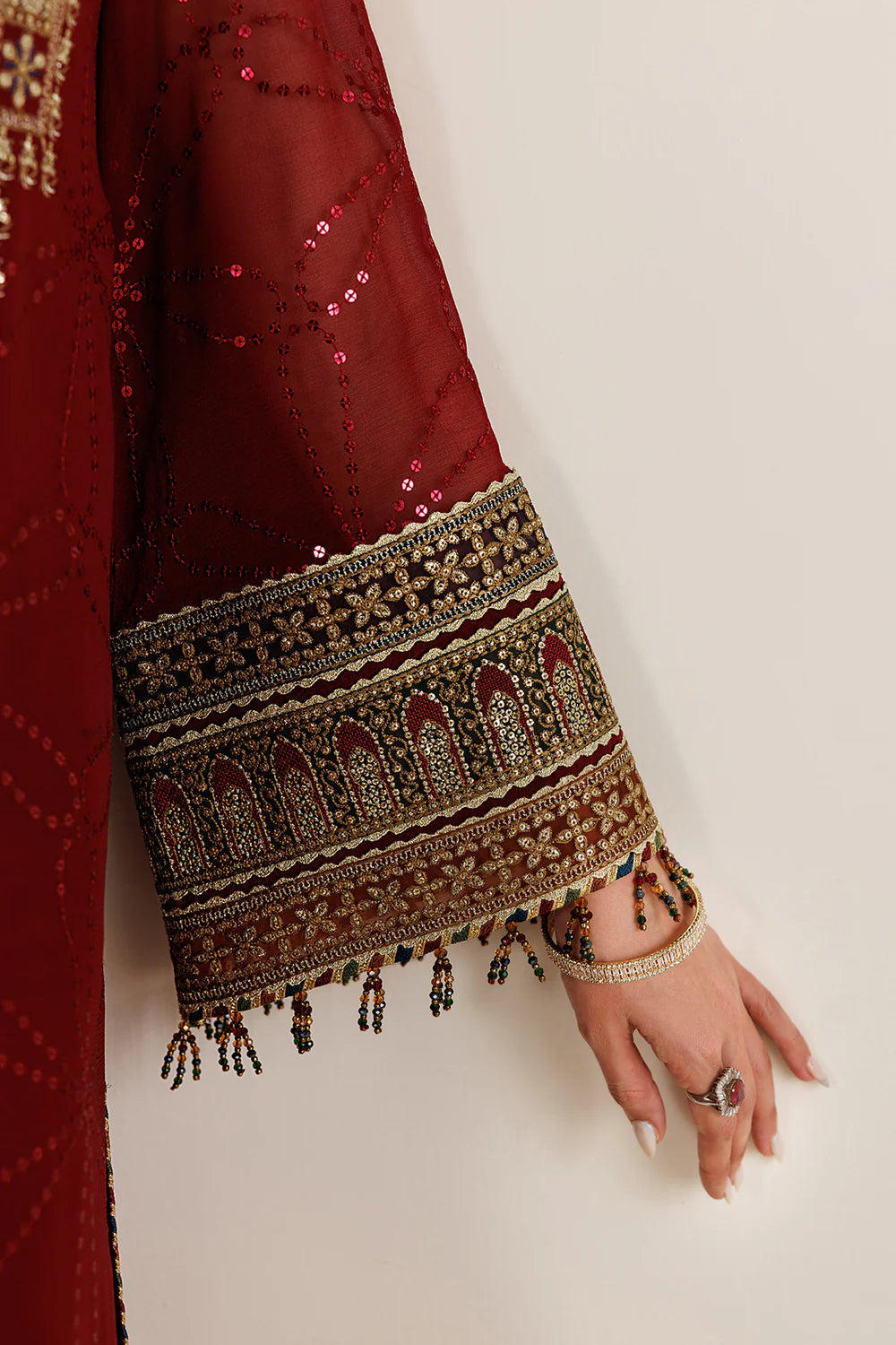 JAZMIN CHIFFON EMBROIDERED DRESS| UNSTITCHED 3 PCS BY SHAEBIZ