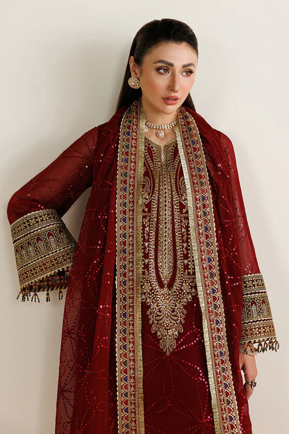JAZMIN CHIFFON EMBROIDERED DRESS| UNSTITCHED 3 PCS BY SHAEBIZ