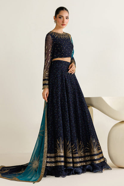 JAZMIN EMBROIDERED CHIFFON VIRAL FROCK COLLECTION| UNSTITCHED 3 PCS BY SHAEBIZ