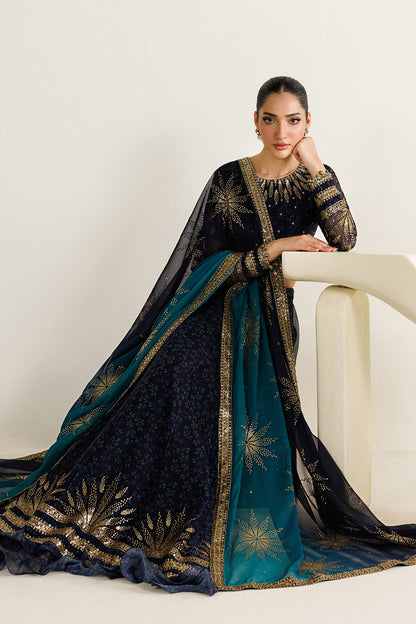 JAZMIN EMBROIDERED CHIFFON VIRAL FROCK COLLECTION| UNSTITCHED 3 PCS BY SHAEBIZ