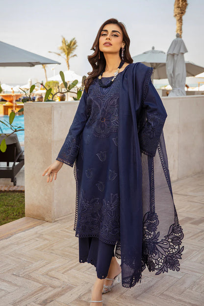 RANG RASIYA PREMIUM BLUE CHICKEN KARI| LAWN COLLECTION BY SHAEBIZ