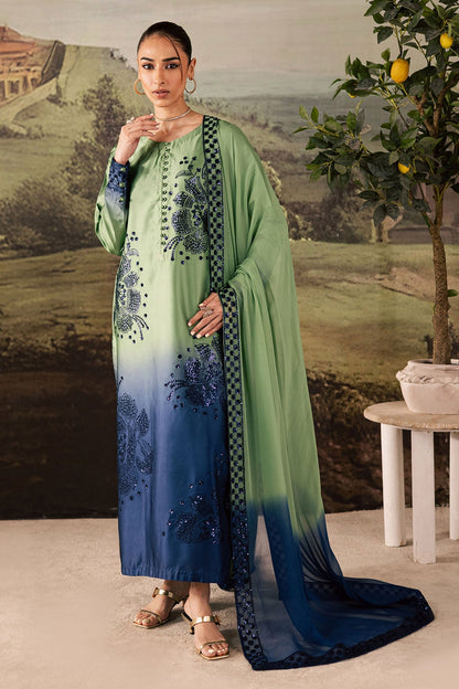 NUREH TWO BLOSSOM 2026 LUXURY SILK COLLECTION| UNSTITCHED MASTER REPLICA| TOP PAKISTANI DRESS BY SHAEBIZ