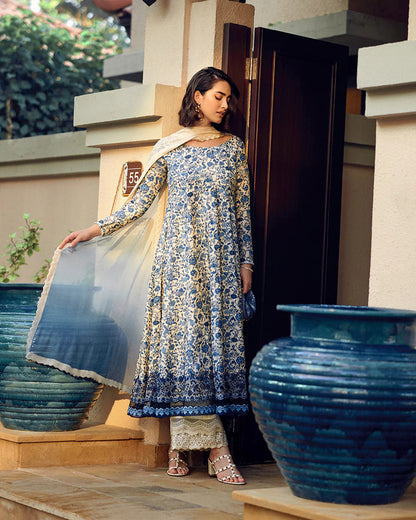 FAIZA SAQLAIN LUXURY EMBROIDERED LAWN COLLECTION| UNSTITCHED SUMMER EDITION| TOP PAKISTANI DRESS BY SHAEBIZ