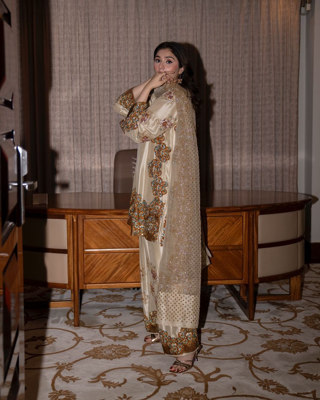 DUREFISHAN MUSE LUXE LUXURY RAW SILK COLLECTION| UNSTITCHED PARTY WEAR BY SHAEBIZ