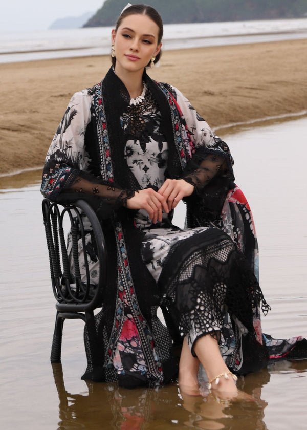 NUREH ZEBRA TWIST LUXURY SWISS LAWN COLLECTION| UNSTITCHED 3 PCS| TOP PAKISTANI DRESS BY SHAEBIZ