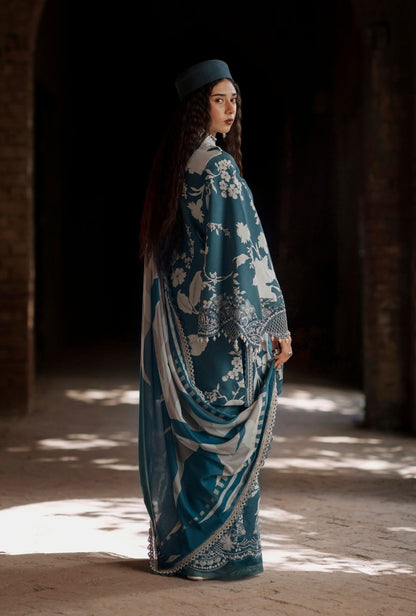 AJR SARD SHAAM LUXURY LAWN COLLECTION| UNSTITCHED 3 PCS BY SHAEBIZ