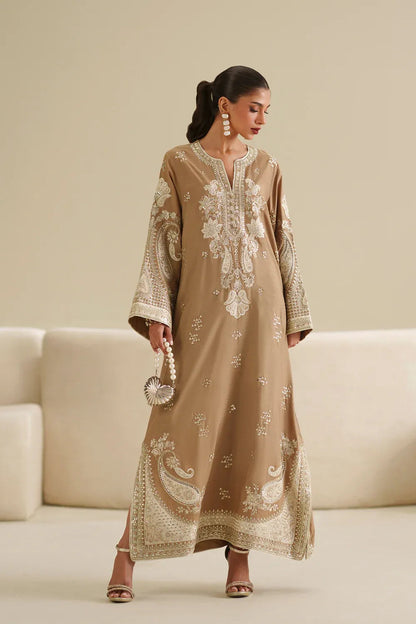 ETHNIC LATEST RAW SILK KAFTAN | LATEST 3 PCS  SHAEBIZ