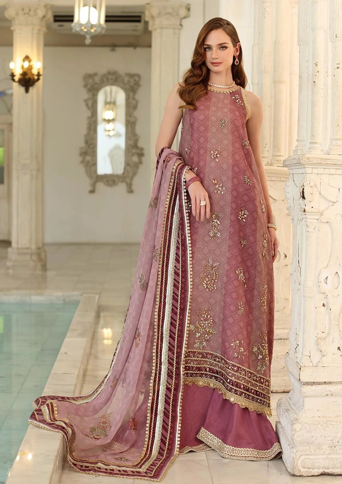 NOOR BY SADIA ASAD LUXURY KHADDER NET COLLECTION| UNSTITCHED MASTER REPLICA| TOP PAKISTANI DRESS BY SHAEBIZ