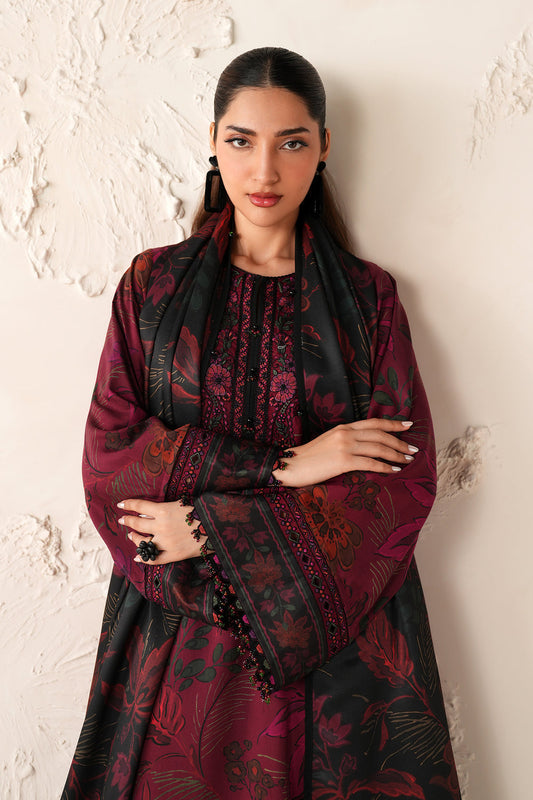 BAROQUE EMBROIDERED AND PRINTED LAWN DRESS| UNSTITCHED 3 PCS BY SHAEBIZ