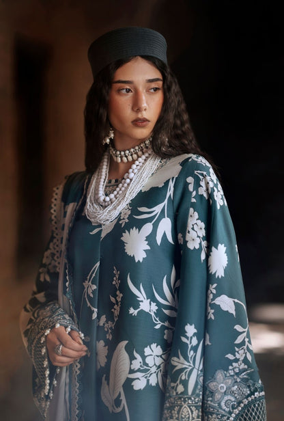 AJR SARD SHAAM LUXURY LAWN COLLECTION| UNSTITCHED 3 PCS BY SHAEBIZ