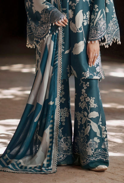 AJR SARD SHAAM LUXURY LAWN COLLECTION| UNSTITCHED 3 PCS BY SHAEBIZ