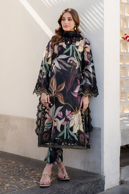 sachin and babi light blue dress Baroque Embroidered Lawn Suits Unstitched 3 Piece BQ25EL- UF-4065- Sum –  Kapray Corner main image 0
