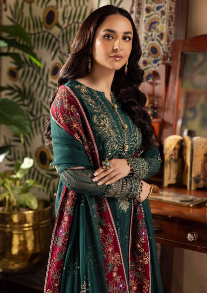 NUREH BY ALFAAZ FESTIVE LUXURY CHIFFON COLLECTION BY SHAEBIZ| UNSTITCHED FORMAL WEAR 2026