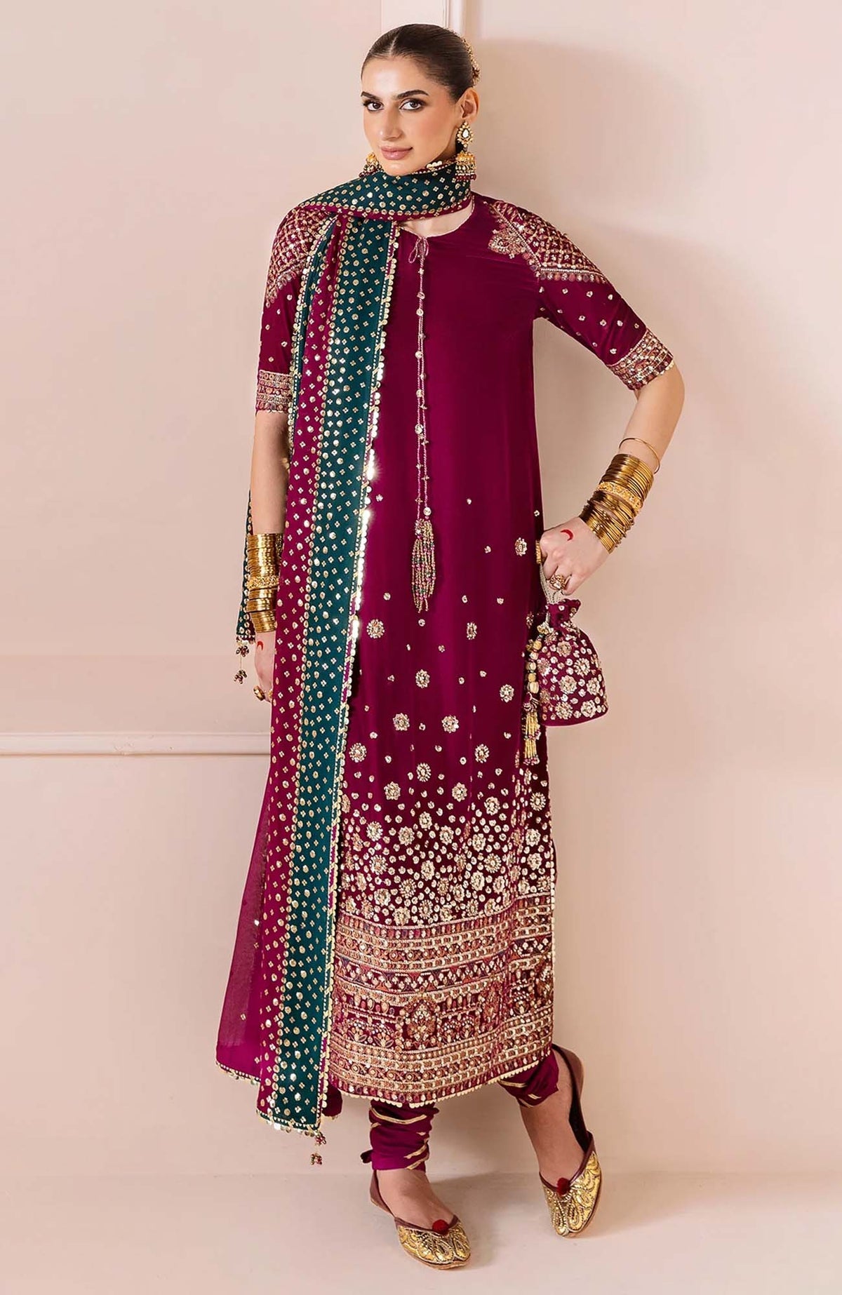 JAZMIN PEAK PINK MICRO 9000 VELVET| LUXURY VELVET COLLECTION BY SHAEBIZ