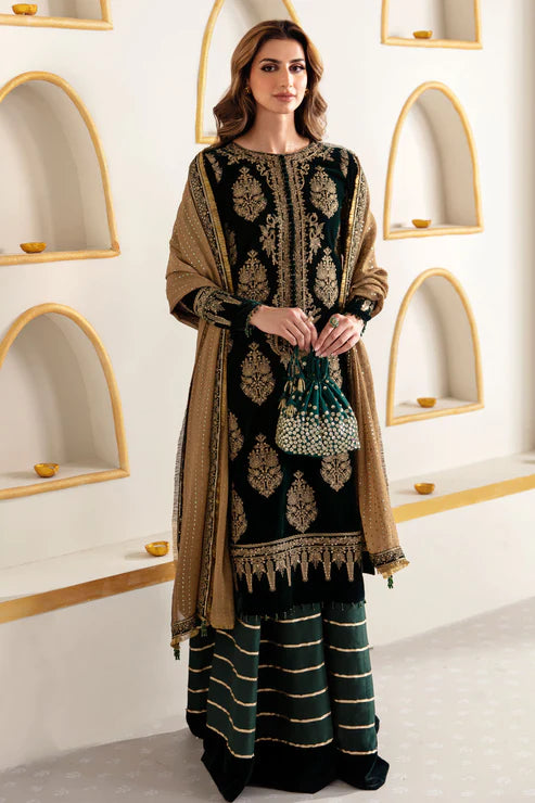 JAZMIN NEW LUXURY VELVET COLLECTION|TOP PAKISTANI DRESS BY SHAEBIZ