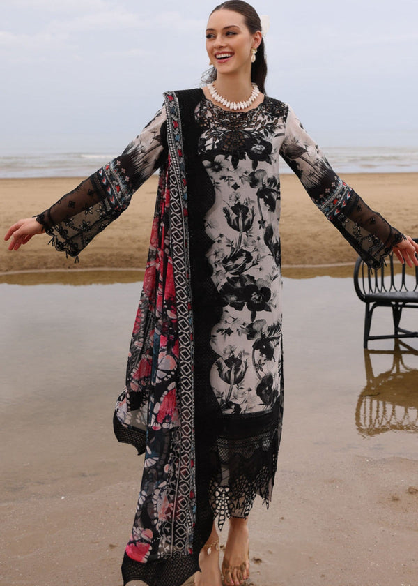 NUREH ZEBRA TWIST LUXURY SWISS LAWN COLLECTION| UNSTITCHED 3 PCS| TOP PAKISTANI DRESS BY SHAEBIZ