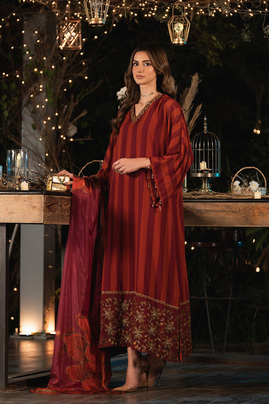 LULUSAR MORICH SILK COLLECTION| UNSTITCHED PARTY WEAR|TOP PAKISTANI DRESS BY SHAEBIZ