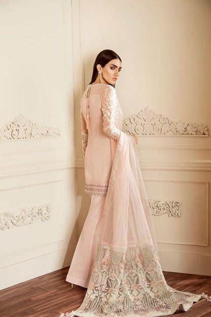 BAROQUE CHANTELLE LASTEST CHIFFON COLLECTION| UNSTITCHED 3 PCS| TOP PAKISTANI DRESS BY SHAEBIZ