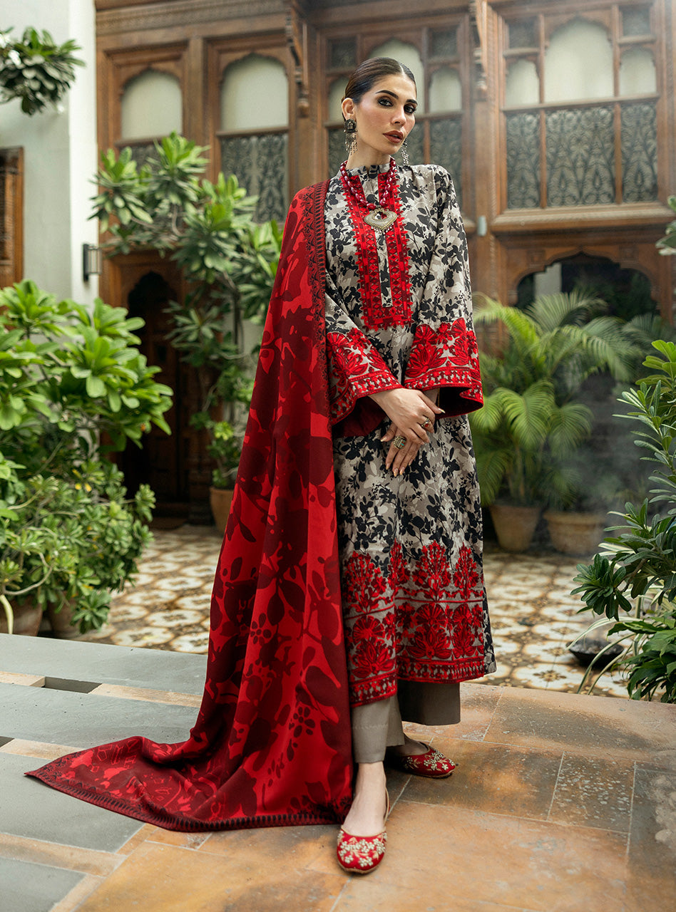 ZAINAB CHOTTANI LUXURY LAWN COLLECTION| UNSTITCHED 3 PC BY SHAEBIZ