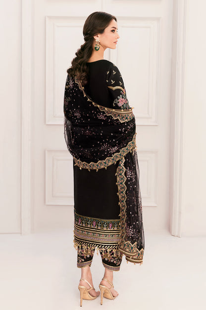 BAROQUE BLACK NET COLLECTION| TOP PAKISTANI DRESS BY SHAEBIZ – Shaebiz  Collection