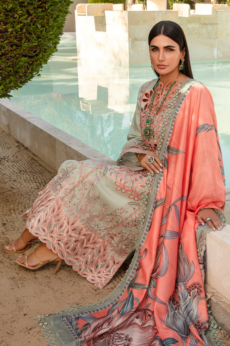 RANG RASIYA LUXURY LACER ROOH LAWN COLLECTION | TOP PAKISTANI DRESS BY SHAEBIZ