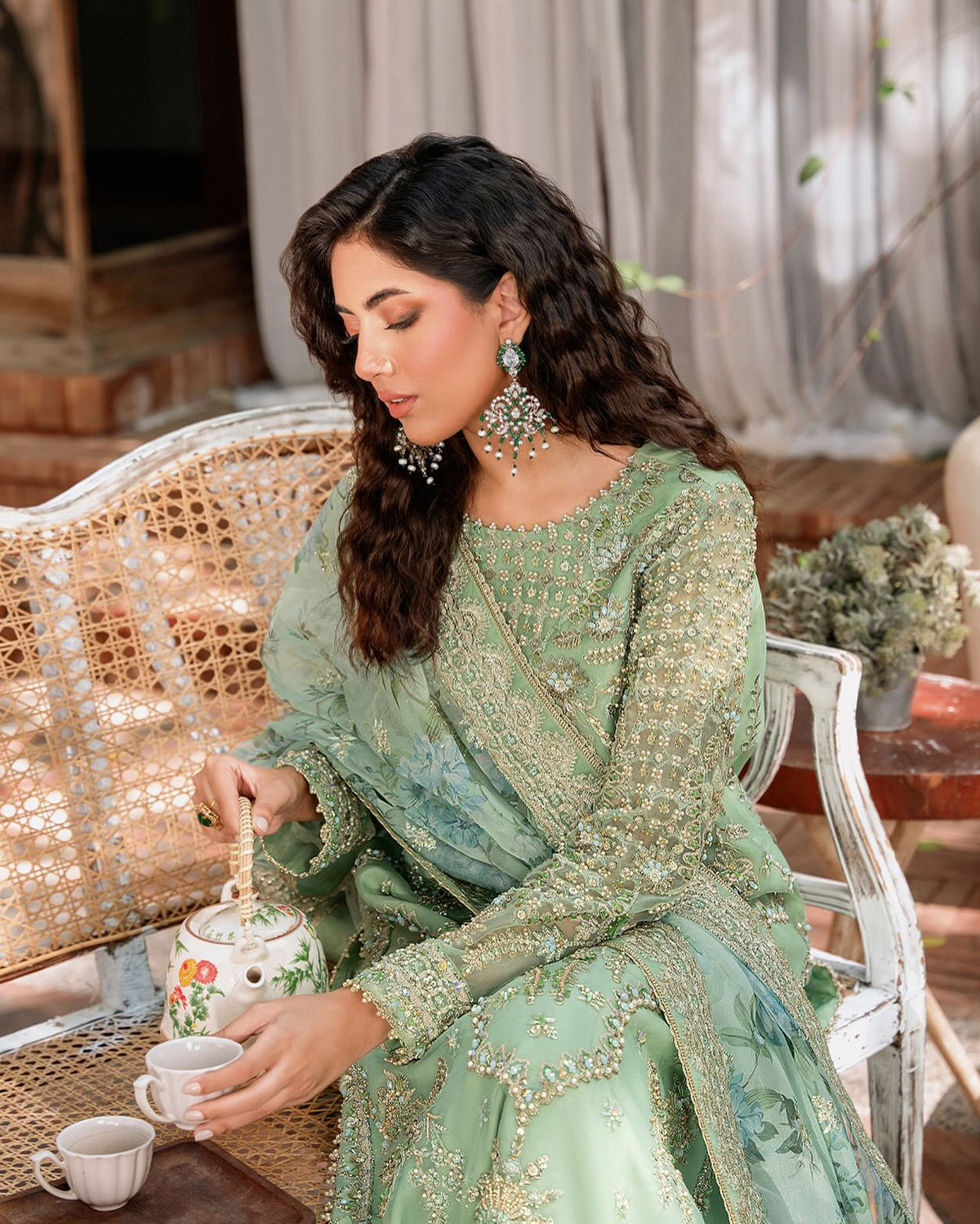 AKBAR ASLAM LUXURY NET COLLECTION| UNSTITCHED WEDDING FORMALS| TOP PAKISTANI DRESS BY SHAEBIZ