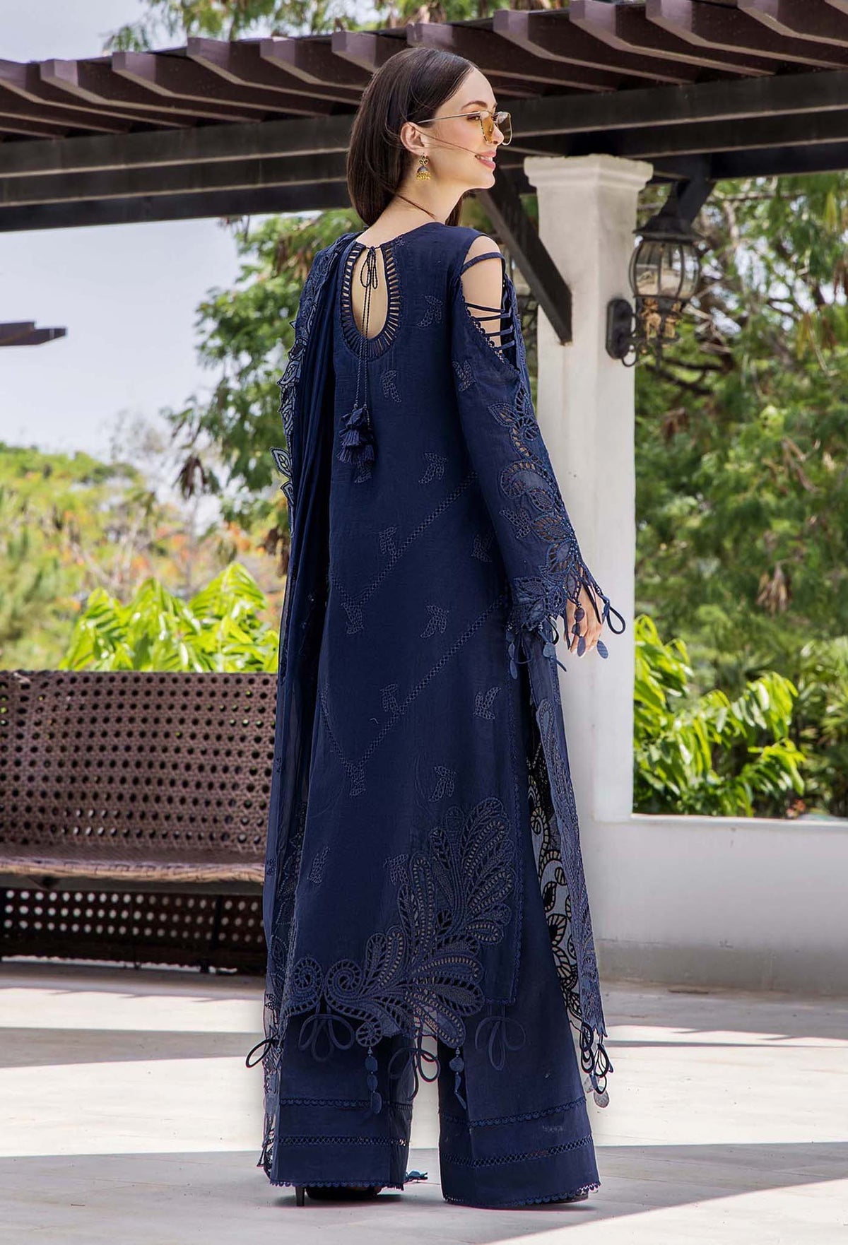 ADAN LIBAS BLUE LUXURY LAWN COLLECTION|UNSTITCHED MASTER REPLICA BY SHAEBIZ