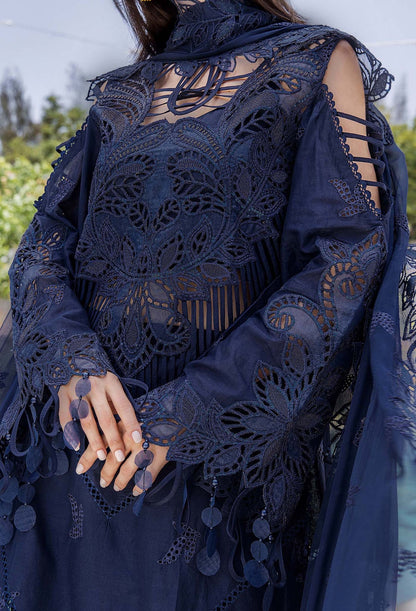 ADAN LIBAS BLUE LUXURY LAWN COLLECTION|UNSTITCHED MASTER REPLICA BY SHAEBIZ