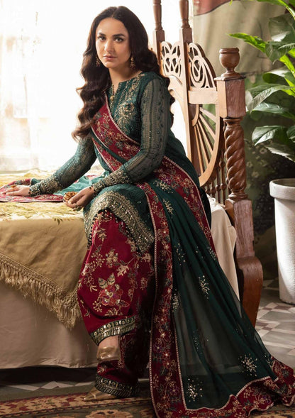 NUREH BY ALFAAZ FESTIVE LUXURY CHIFFON COLLECTION BY SHAEBIZ| UNSTITCHED FORMAL WEAR 2026