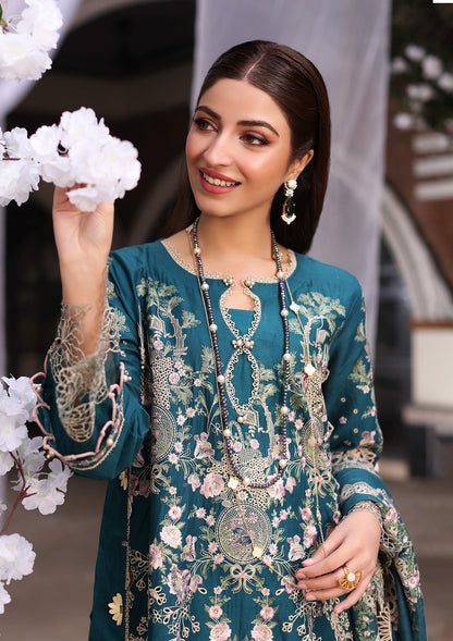 KAHF LUXURY 2026 LAWN COLLECTION| UNSTITCHED 3 PCS| TOP PAKISTANI DRESS BY SHAEBIZ