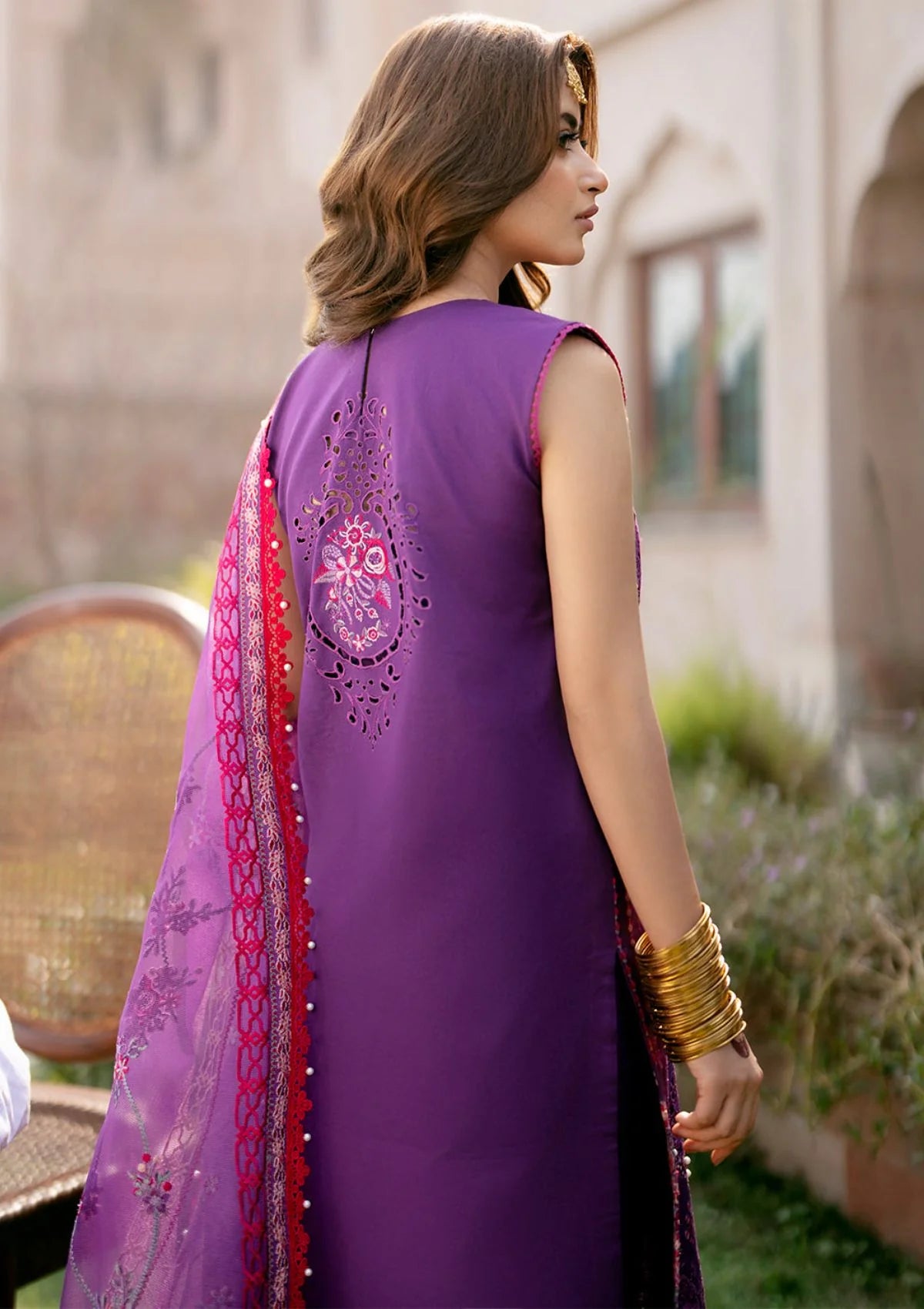 BIN ILYAS PURPLE LUXURY LAWN COLLECTION| SAJAL ALI| TOP PAKISTANI DRESS BY SHAEBIZ