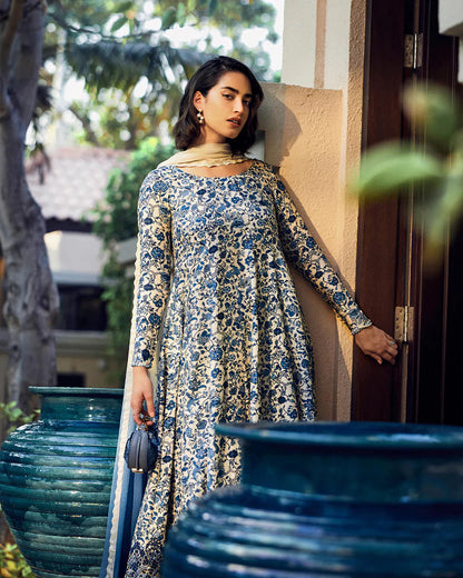 FAIZA SAQLAIN LUXURY EMBROIDERED LAWN COLLECTION| UNSTITCHED SUMMER EDITION| TOP PAKISTANI DRESS BY SHAEBIZ