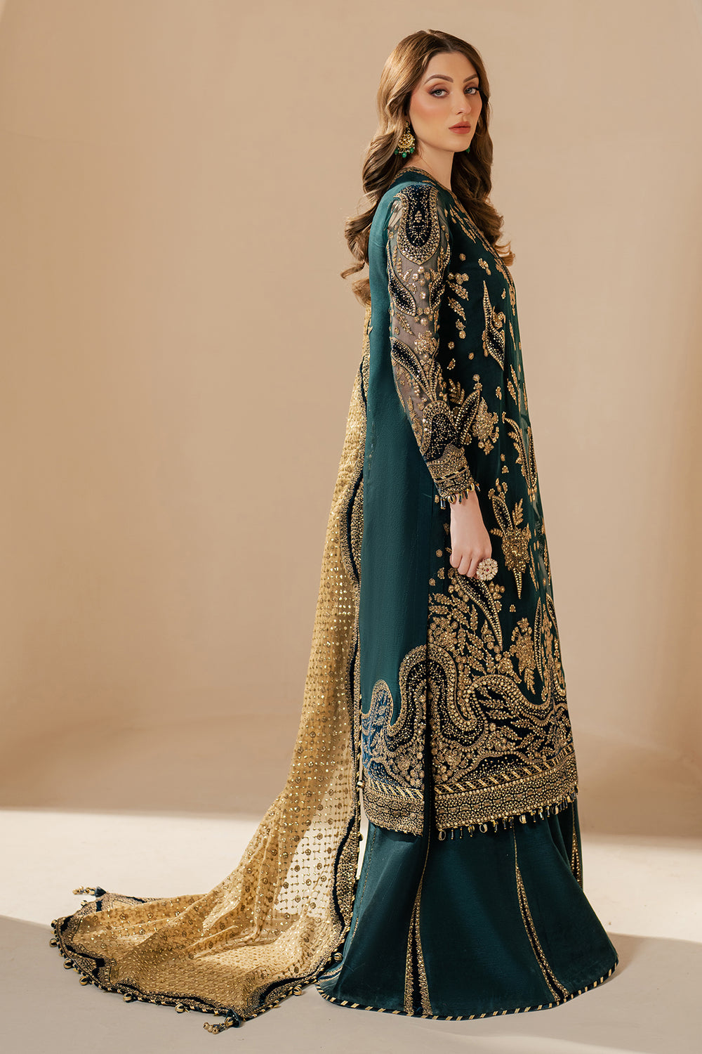 JAZMIN EMBROIDERED CHIFFON DRESS| UNSTITCHED 3 PCS BY SHAEBIZ