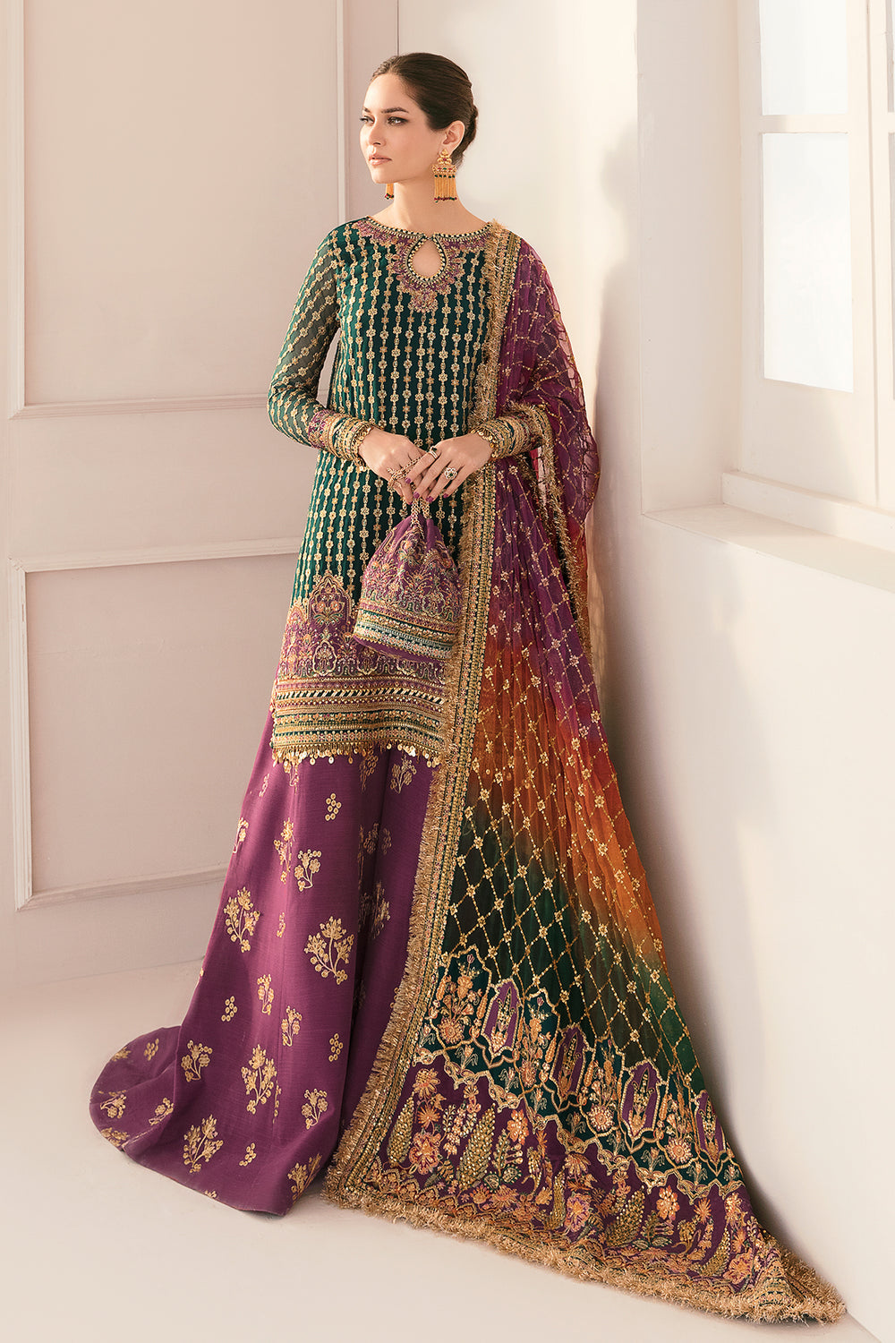 BAROQUE CHANTELLE LUXURY CHIFFON COLLECTION| UNSTITCHED BRIDAL COLLECTION BY SHAEBIZ