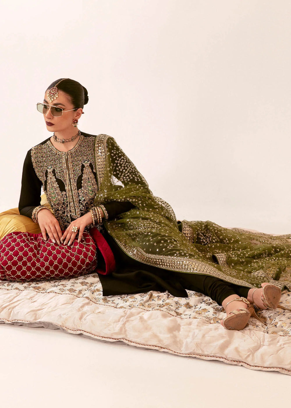 HUSSAIN REHAR DARYA| UNSTITCHED RAW SILK COLLECTION| MASTER REPLICA| TOP PAKISTANI DRESS BY SHAEBIZ