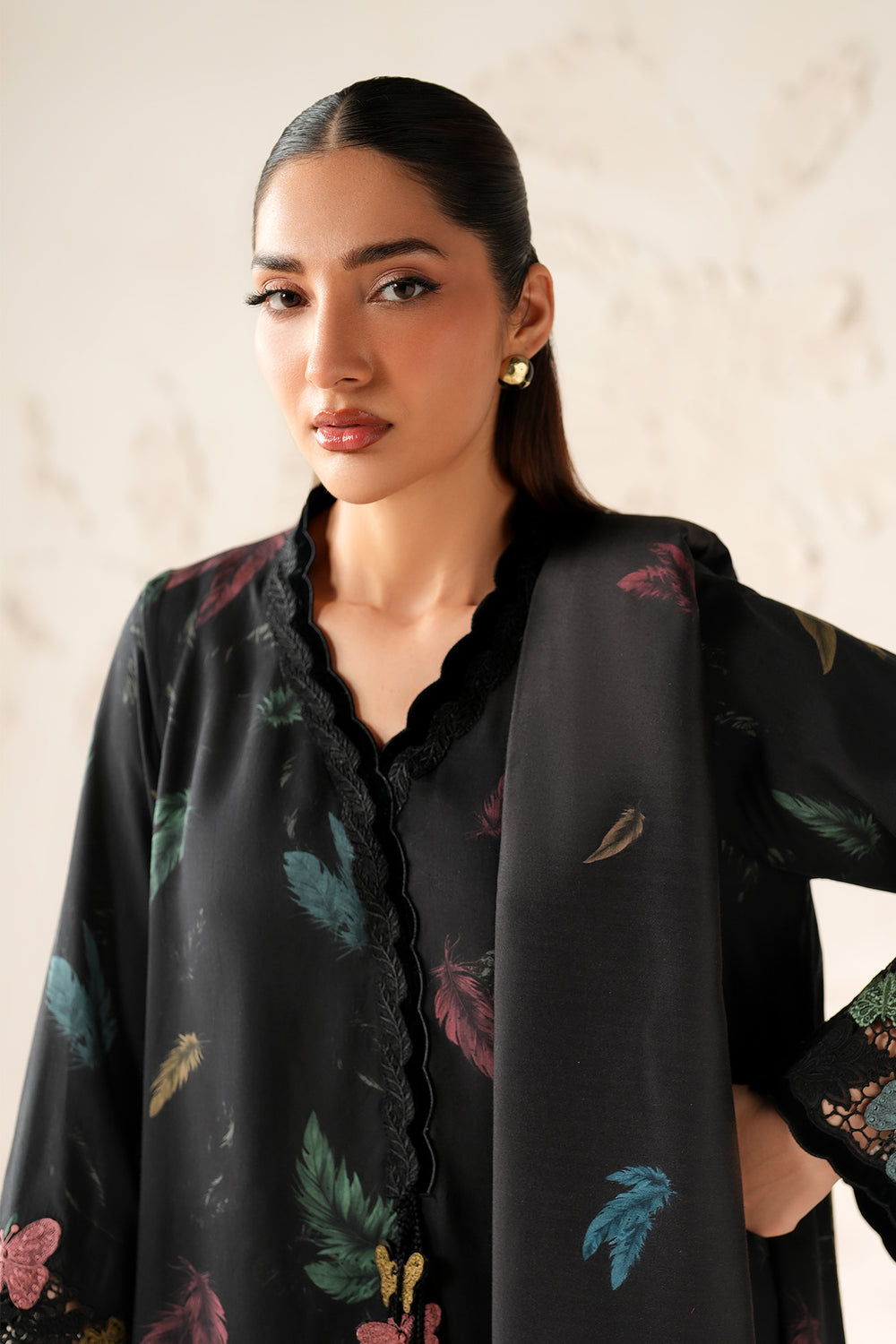 BAROQUE VISCOSE MULTI PRINTED 2026 LAWN COLLECTION| UNSTITCHED 3 PCS BY SHAEBIZ