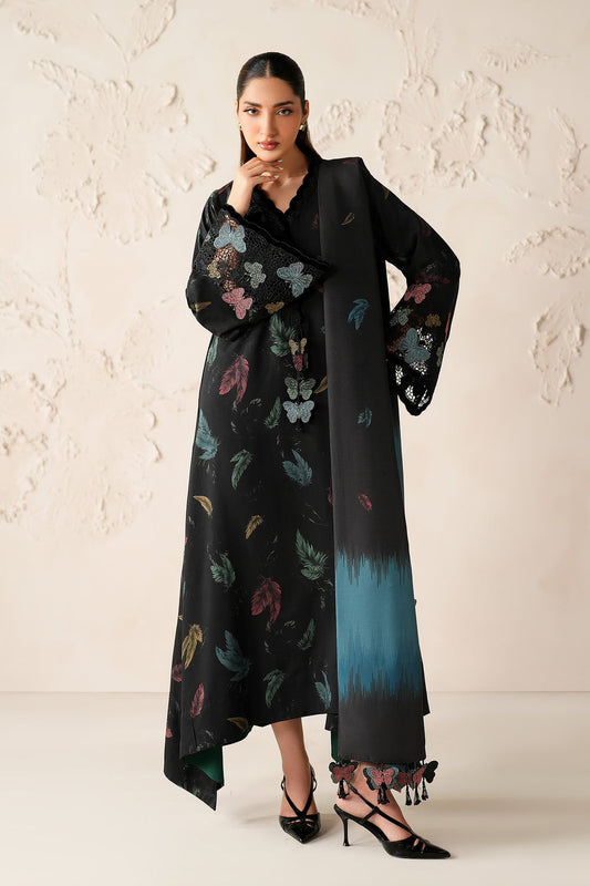 BAROQUE VISCOSE MULTI PRINTED 2026 LAWN COLLECTION| UNSTITCHED 3 PCS BY SHAEBIZ