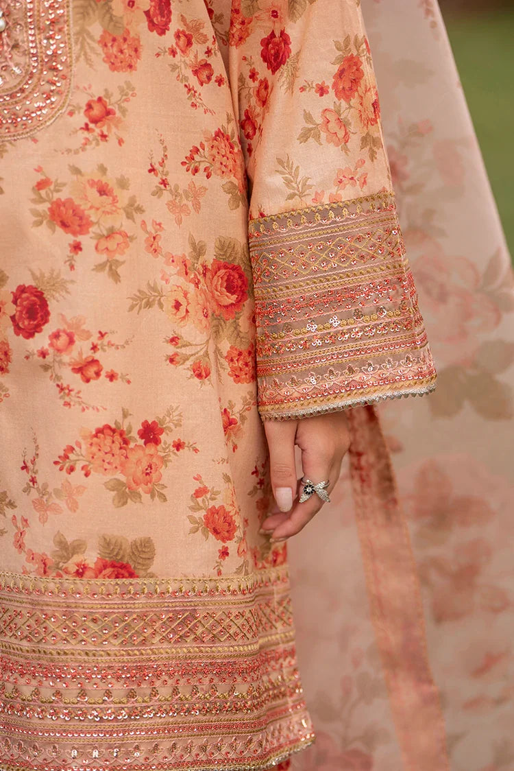 ELLANA 2026 EMBROIDERED LUXURY LAWN COLLECTION| UNSTITCHED 3 PCS BY SHAEBIZ