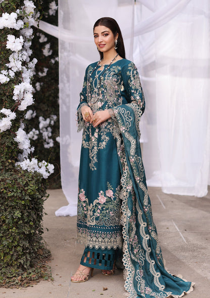 KAHF LUXURY 2026 LAWN COLLECTION| UNSTITCHED 3 PCS| TOP PAKISTANI DRESS BY SHAEBIZ
