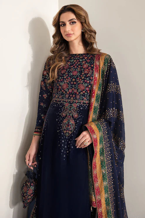 JAZMIN NEW LUXURY VELVET COLLECTION| UNSTITCHED PARTY WEAR| TOP PAKISTANI DRESS BY SHAEBIZ