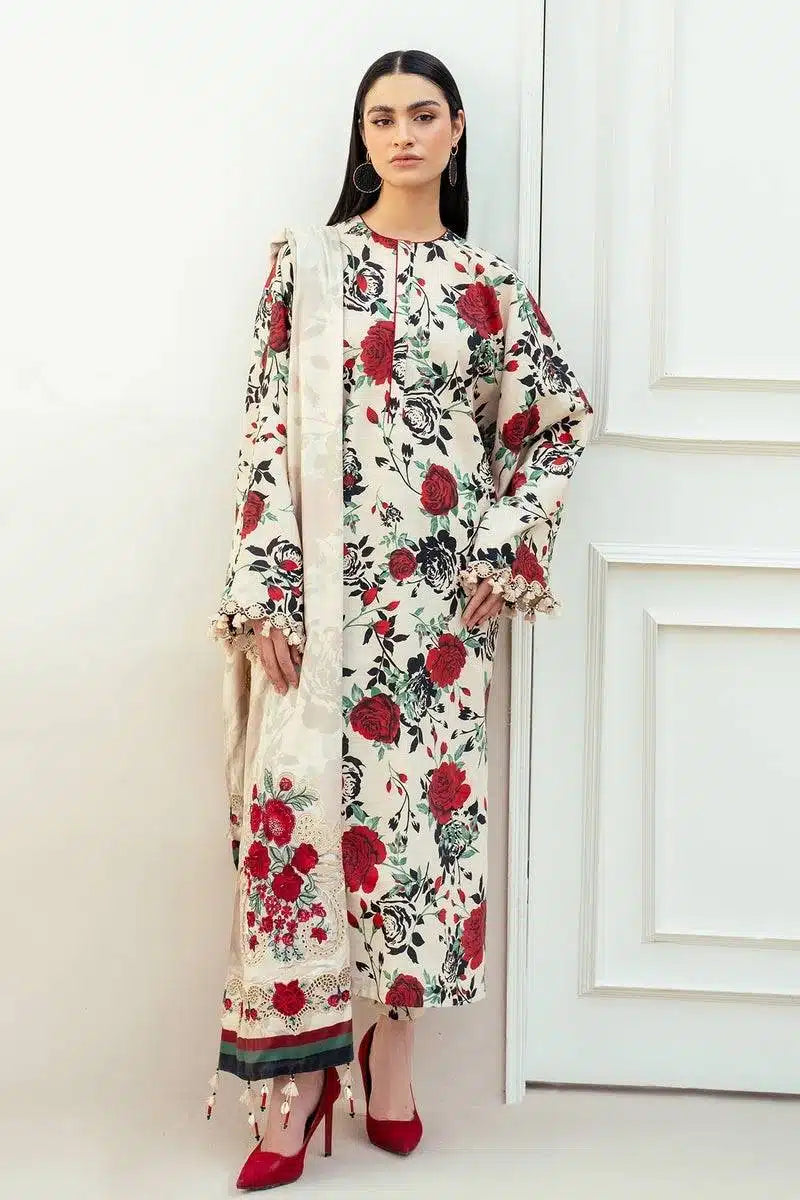 BAROQUE LATEST DIGITAL PRINTED LAWN COLLECTION| UNSTITCHED EID COLLECTION| TOP PAKISTANI DRESS BY SHAEBIZ