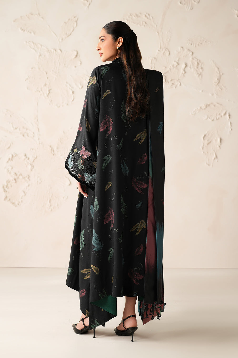 BAROQUE VISCOSE MULTI PRINTED 2026 LAWN COLLECTION| UNSTITCHED 3 PCS BY SHAEBIZ