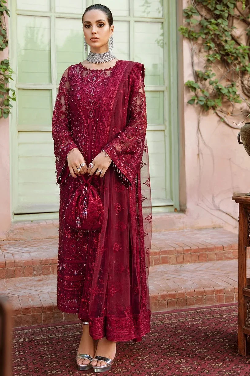 KANWAL MALIK LUXURY NET FORMAL WEAR| UNSTITCHED 3 PCS BY SHAEBIZ