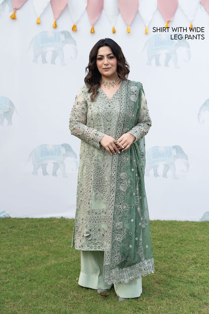 IZNIK TEHAR SHENDI LUXURY ORGENZA COLLECTION| UNSTITCHED WEDDING FORMALS BY SHAEBIZ