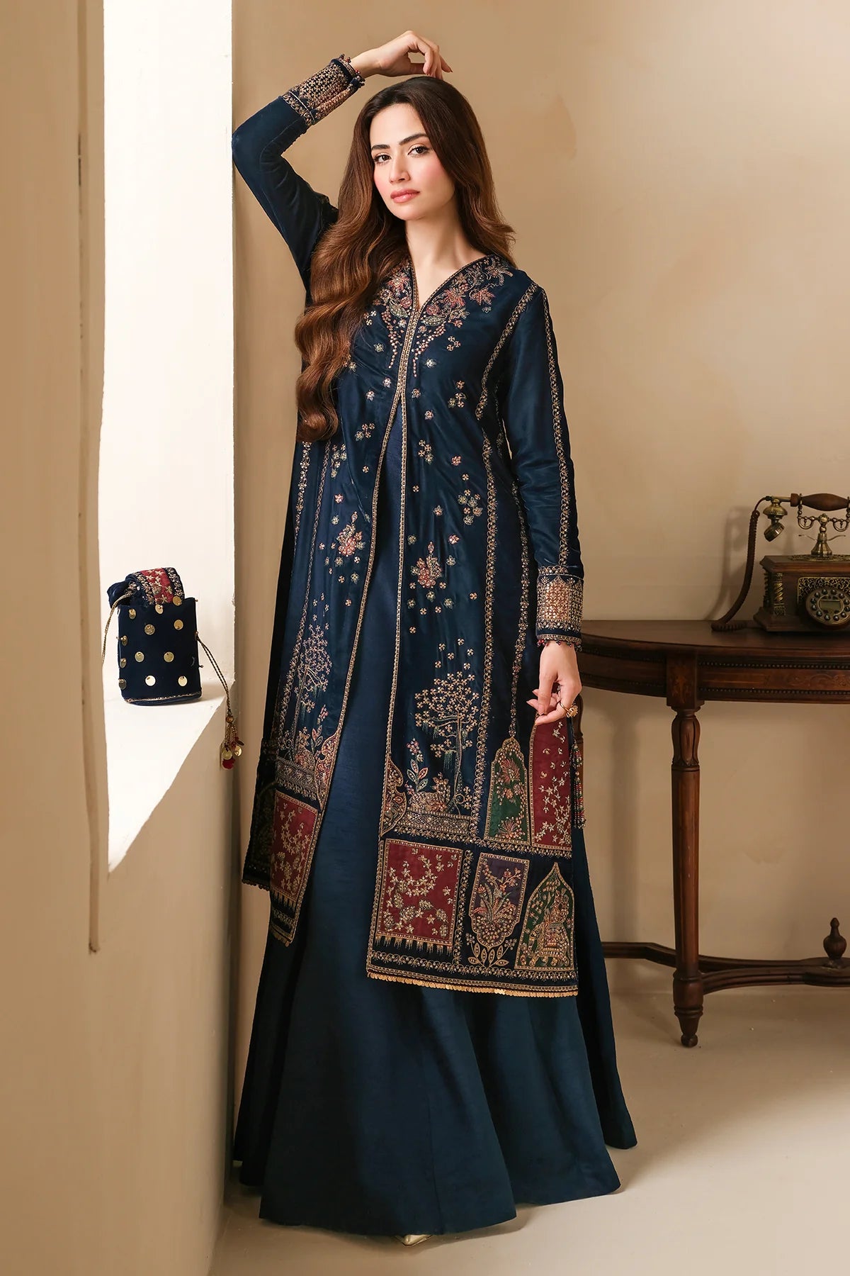 JAZMIN LATEST VELVET COLLECTION| UNSTITCHED MASTER REPLICA| TOP PAKISTANI DRESS BY SHAEBIZ