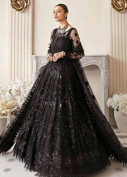 AKBER ASLAM BLACK MAXI