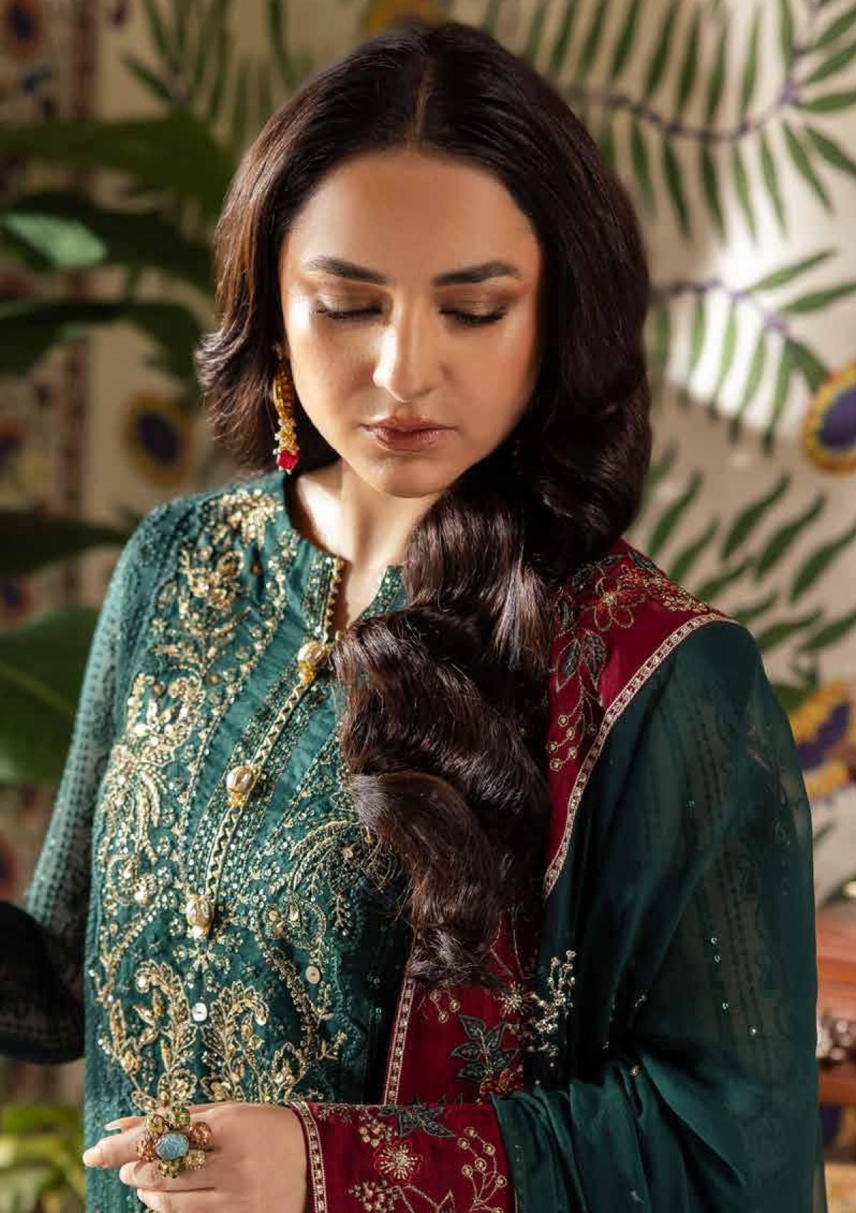 NUREH BY ALFAAZ FESTIVE LUXURY CHIFFON COLLECTION BY SHAEBIZ| UNSTITCHED FORMAL WEAR 2026